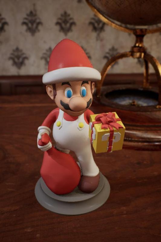 Super Mario MARIO Christmas Tabletop Figurine