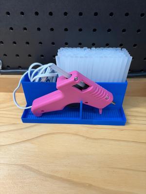 Glue Gun Organizer with Storage