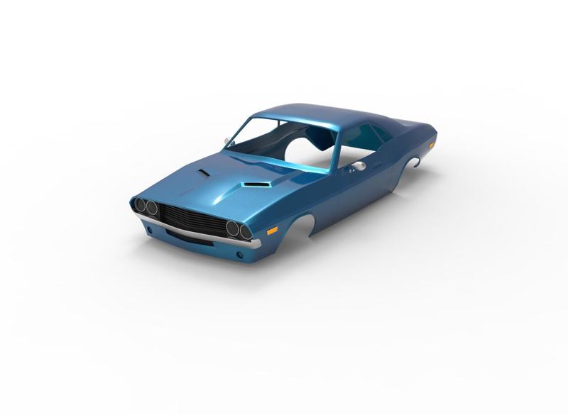 dodge challenger RT 1970 RC body shell