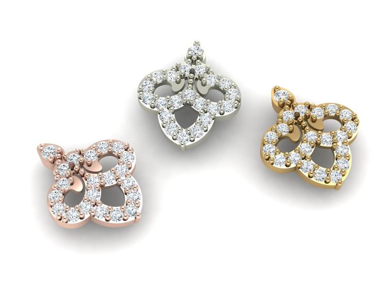 Pendant, earrings or brooch