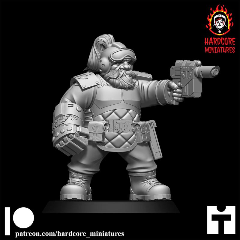 Space Dwarf Officer Modular Set 1