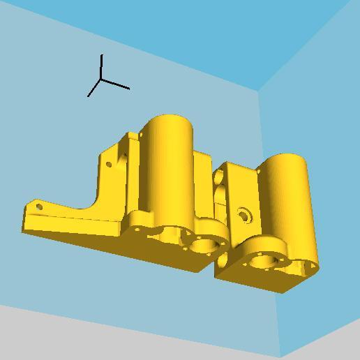 Prusa i3 Z-axis leadscrew with 4 holes copper nut (add belt tightener)