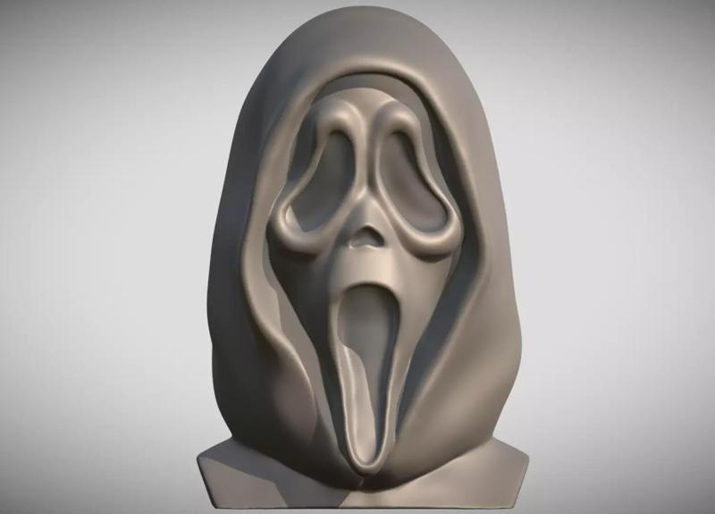 Ghostface bust for 3D printing