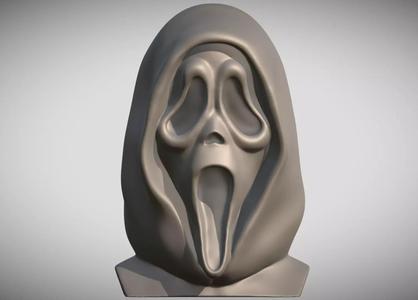Ghostface bust for 3D printing