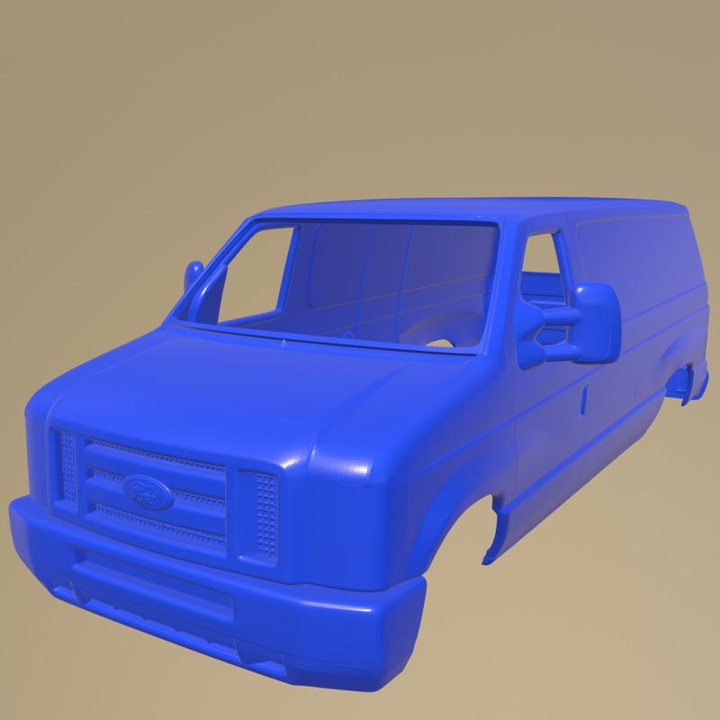 Ford E-series Van 2011 PRINTABLE VAN BODY