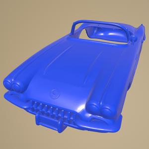 Chevrolet Corvette 1960 PRINTABLE CAR BODY