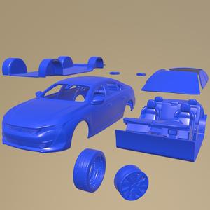 Peugeot 508 GT Allure PRINTABLE CAR IN SEPARATE PARTS