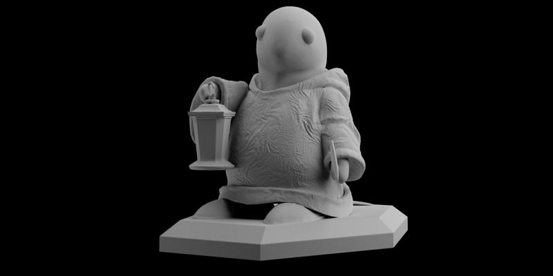 FF7 Remake Tonberry Final Fantasy Statue Sculpt 3D Print