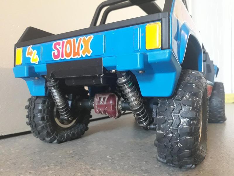 Traxxas TRX-4 - Rear shock absorber suspension kit and Semi droop.