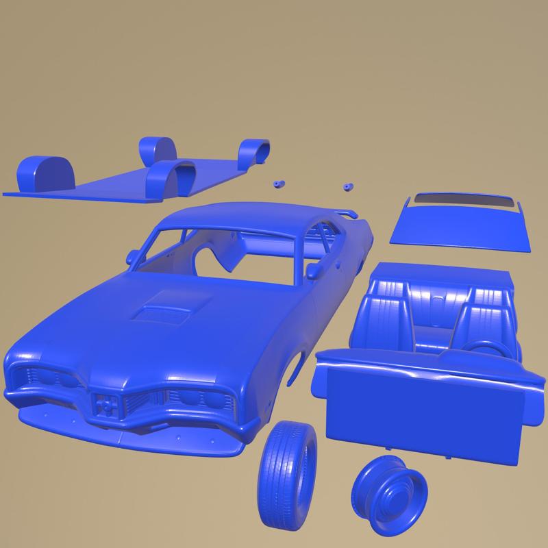 Mercury Montego Coupe 1970 Printable Car In Separate Parts