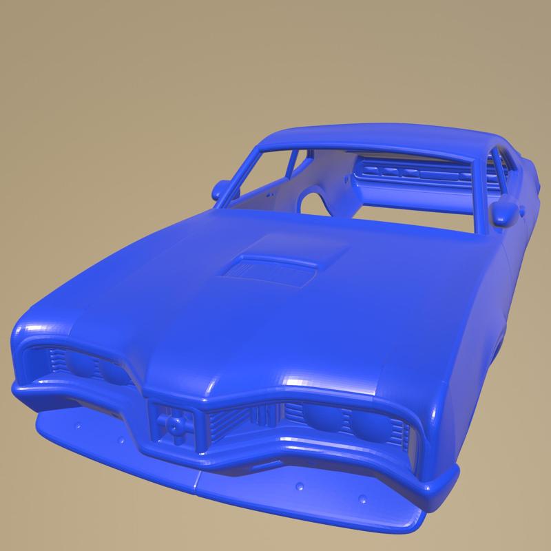 Mercury Montego Coupe 1970 Printable Car Body