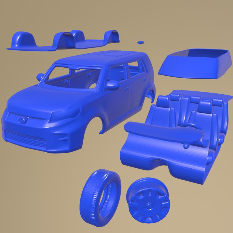 Scion xB 2012 PRINTABLE CAR IN SEPARATE PARTS