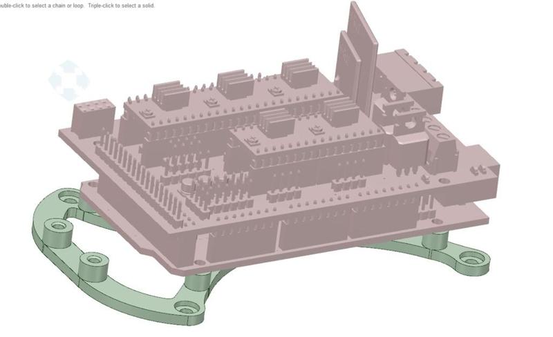 Hadron Ord Bot Ramps 1.4 Stack Mount