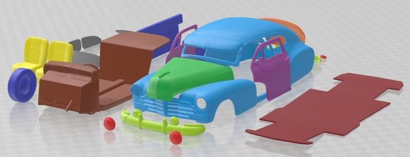 Chevrolet Fleetline Aerosedan 1948 Printable Car