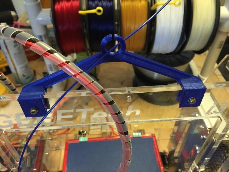 Filament Guide for Tower Center - Prusa i3 8mm Acrylic