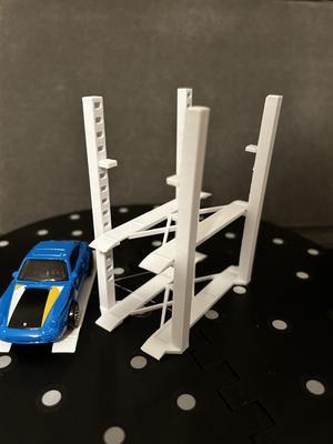 Diorama Diecast / Hotwheels adjustable lifting platform 3rd floor