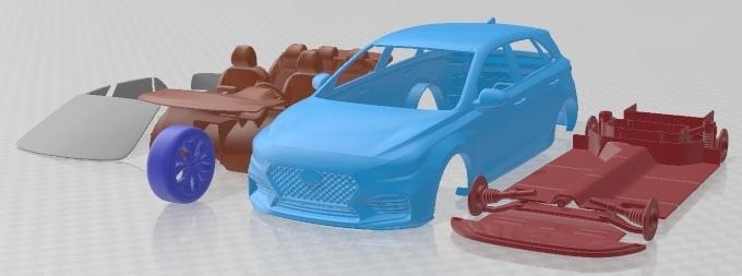 Hyundai i30 N-line 2019 Printable Car