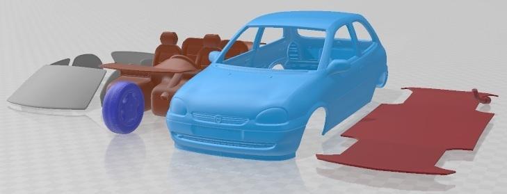 Opel Corsa B 1998 Printable Car