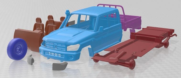 Toyota Land Cruiser J79 DoubleCab Pickup 2012 Printable Car