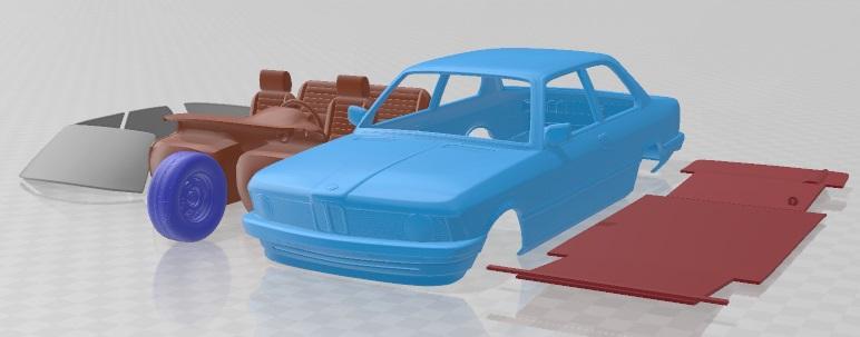 BMW 3 Series E21 Coupe 1975 Printable Car