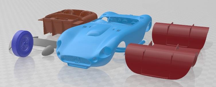 Maserati 450 S 1956 Printable Car