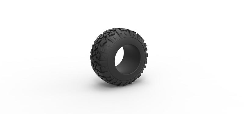 Diecast offroad tire 115 Scale 1:25