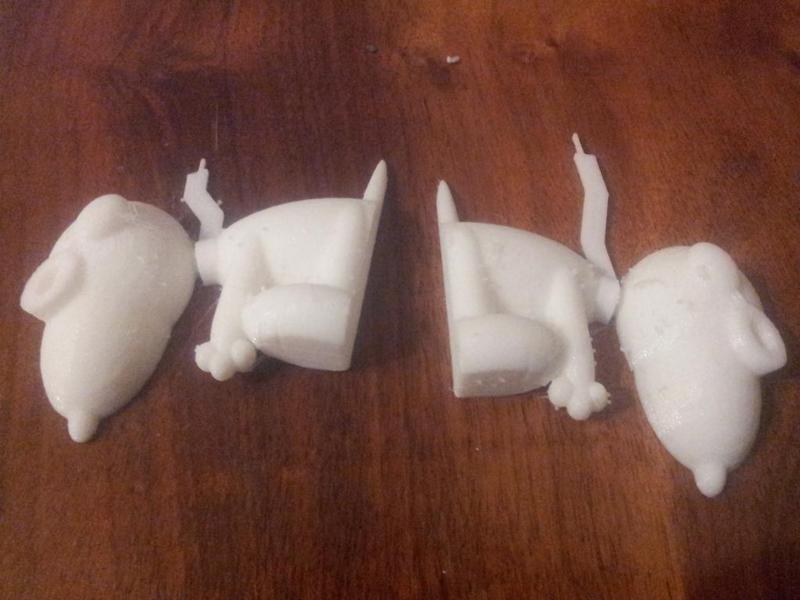 Snoopy flying ace - divided in two