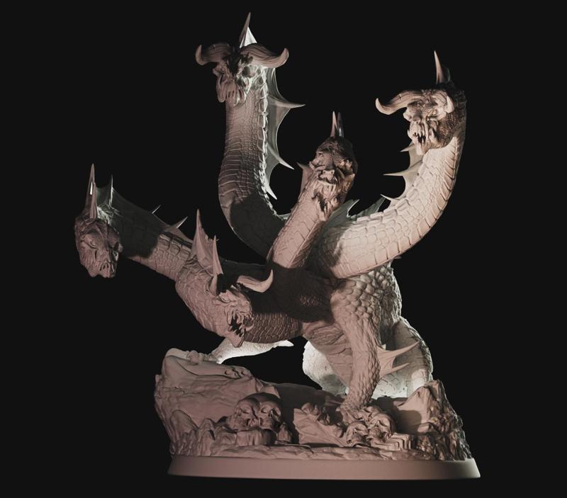 Miniature Hidra for dungeons and Dragons