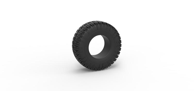 Diecast offroad tire 100 Scale 1:25
