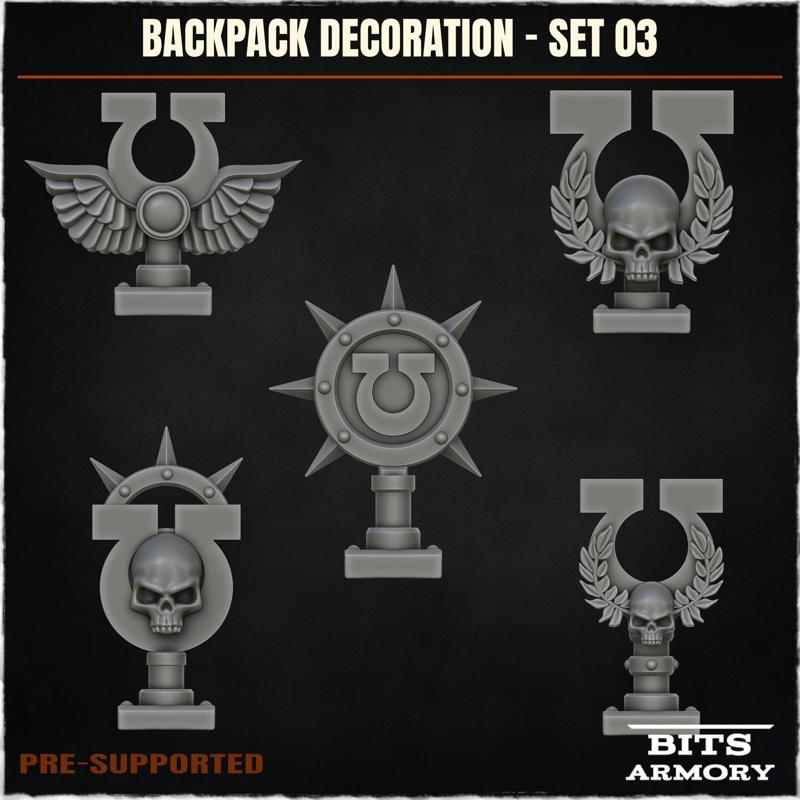 Omega Backpack Decoration - Set 3