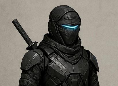 dark space ninja armor and sward