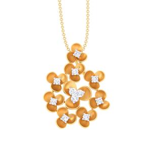 3D Printable Cad jewelry design of Lady diamond Pendant