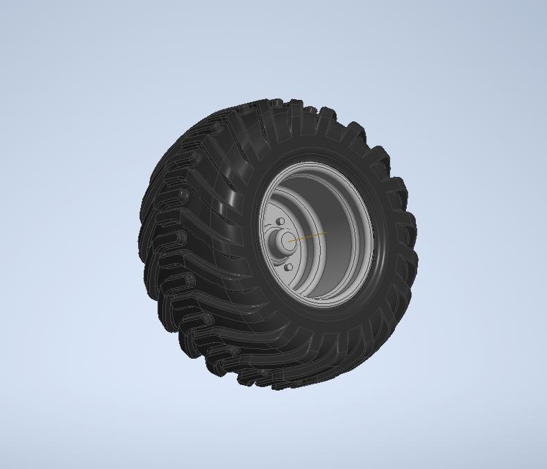 Wheel and tyre 01. 31 x 14 mm