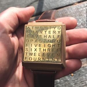 Timesquare Wordclock Wristwatch