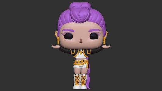 Huntrx GOLDEN - funko pop style! - rumi - kpop demon hunters