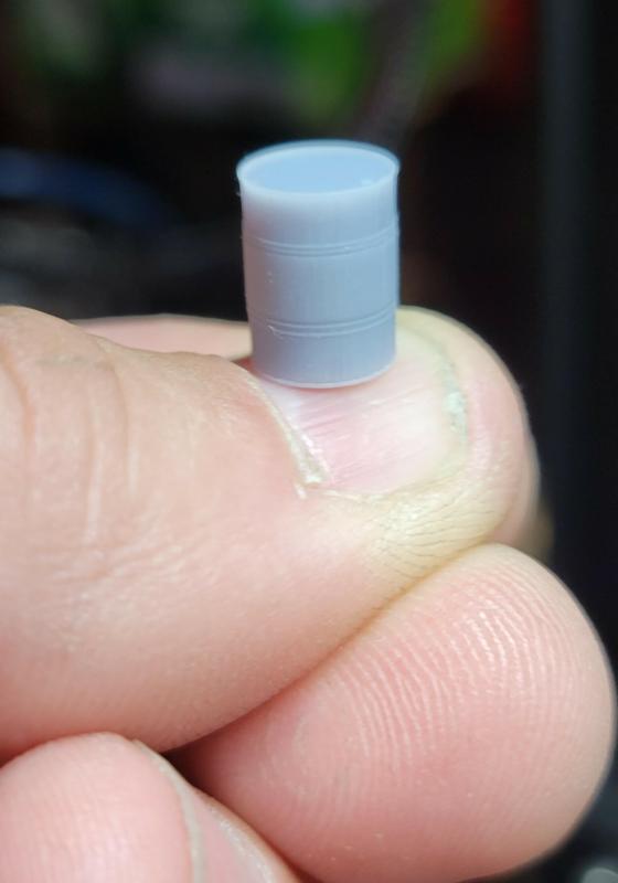 55 Gallon Metal Drum Scalable HO trains, Diorama, Table Top Gaming