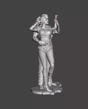Joker and harley quin 3d stl print model