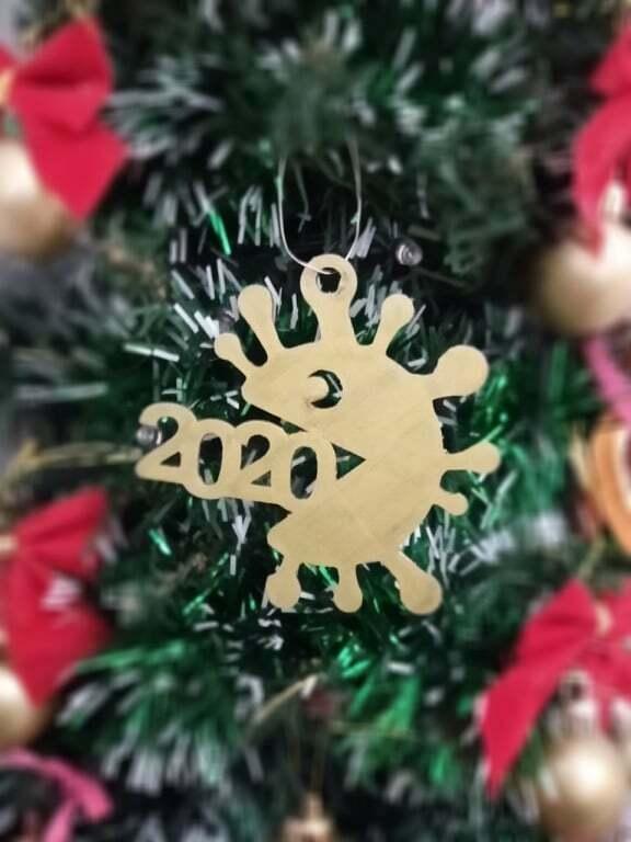COVID CHRISTMAS TREE ORNAMENT