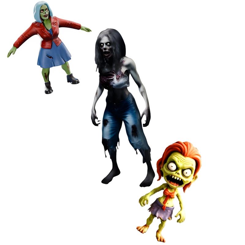 Zombie Trio: Creepy Companions