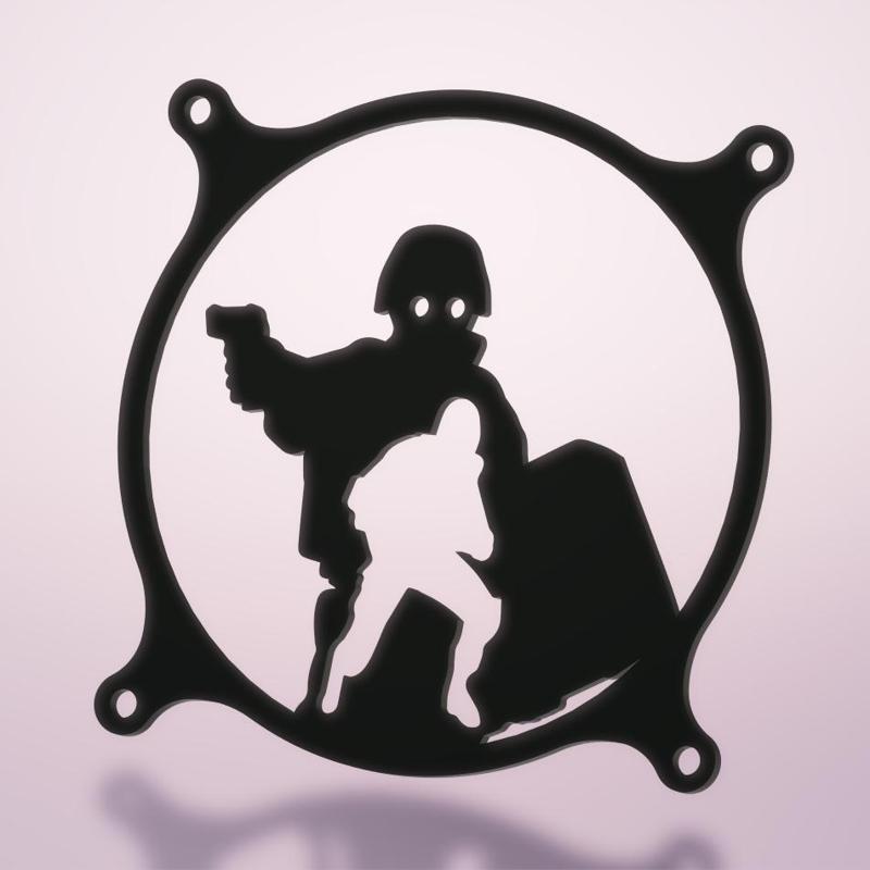 RESIDENT EVIL HUNK 120MM FAN COVER / FAN GRILL