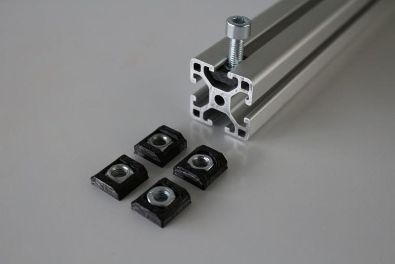 M6 T-Slot Nut - Combined