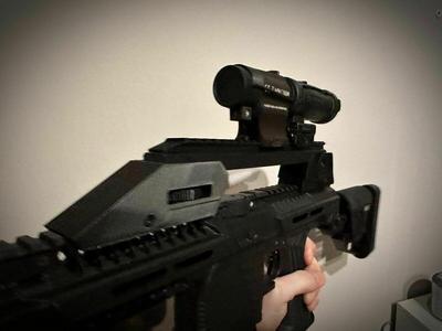 G36 Adjustable Riser Picatinny Rail EMF100 T15 First Strike Paintball Air Soft Softair