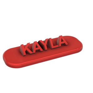 Kayla-Name tag