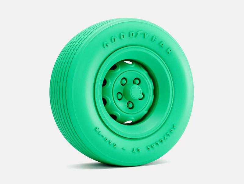 15x8 Mopar Rallye Wheel Goodyear Polyglas G60 Tire