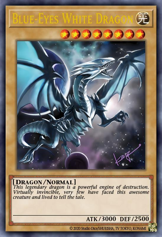 Blue Eyes White Dragon(6th TCG) Night Light Lithophane