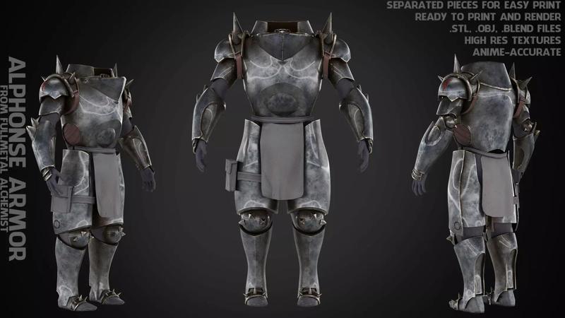 Fullmetal Alchemist Alphonse Elric Armor for Cosplay