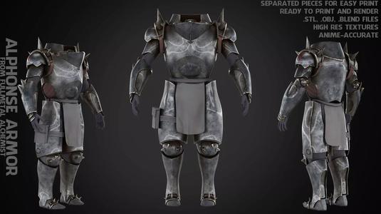 Fullmetal Alchemist Alphonse Elric Armor for Cosplay