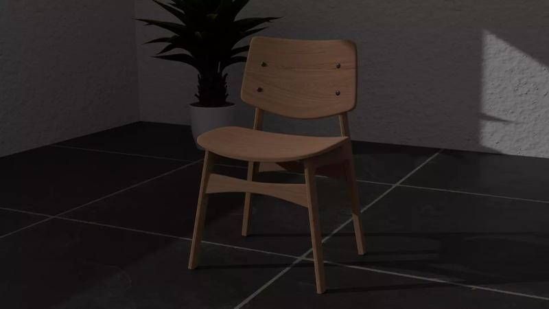 Modern wood chair