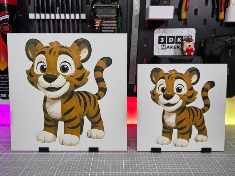Cute Tiger – Hueforge – 4 Colors