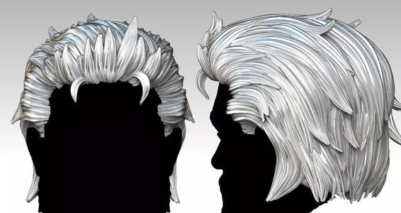 3D Hair style for Man V04